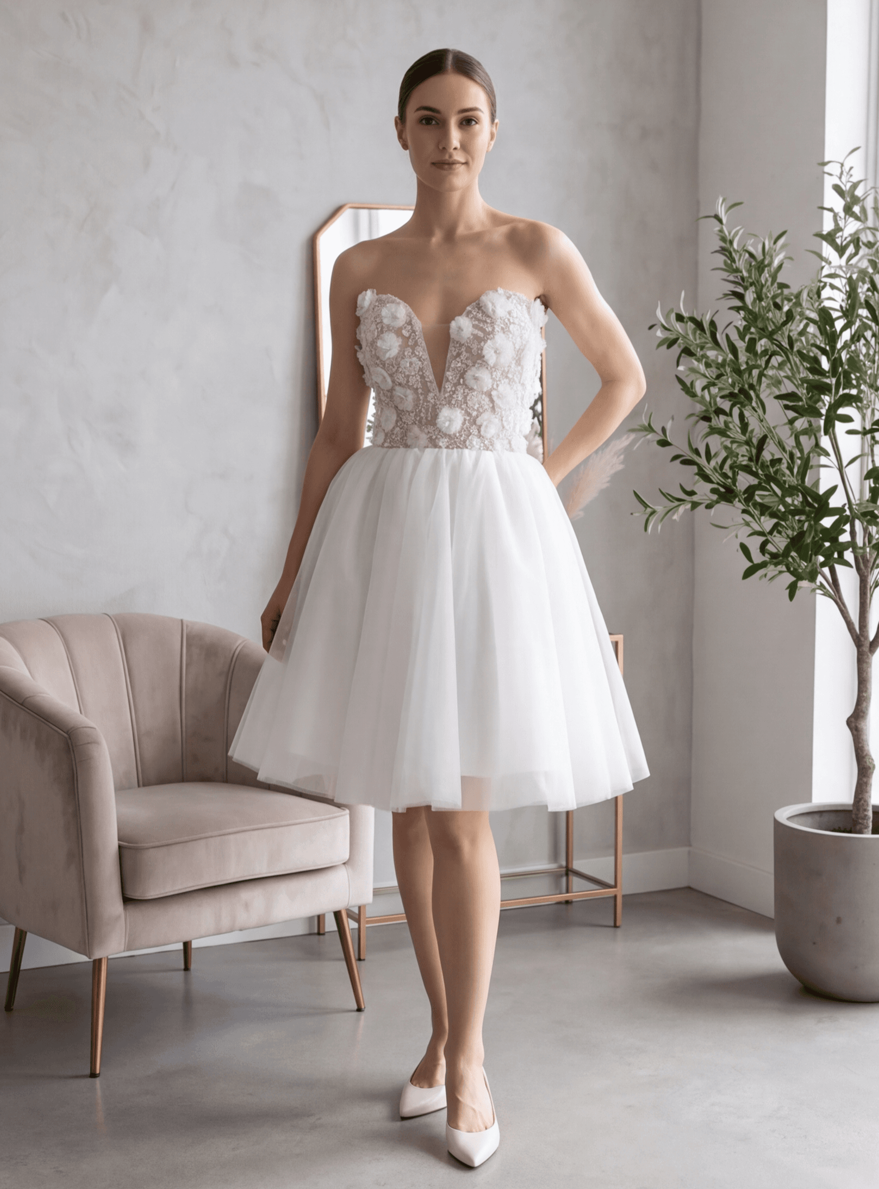 Свадебное платье Jasmine Mini - ателье ФРЕЙЯ